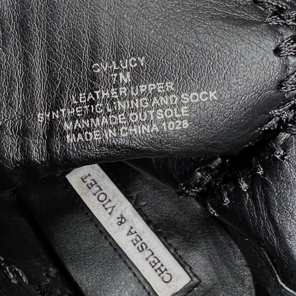 CHELSEA &  VIOLET the Lucy Nubuck Crochet-Detail Booties - Picture 8 of 8